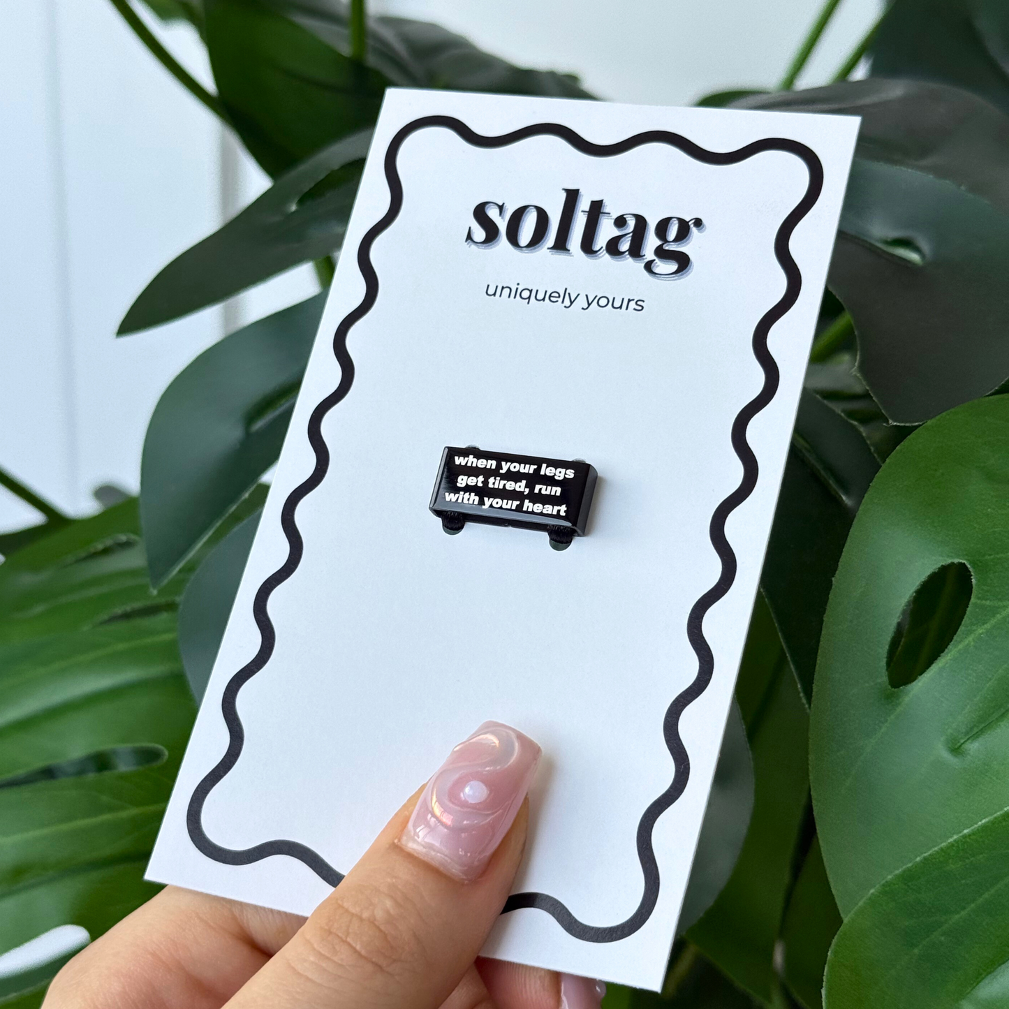 "When Your Legs Get Tired, Run With Your Heart" - Midnight Watch Tag