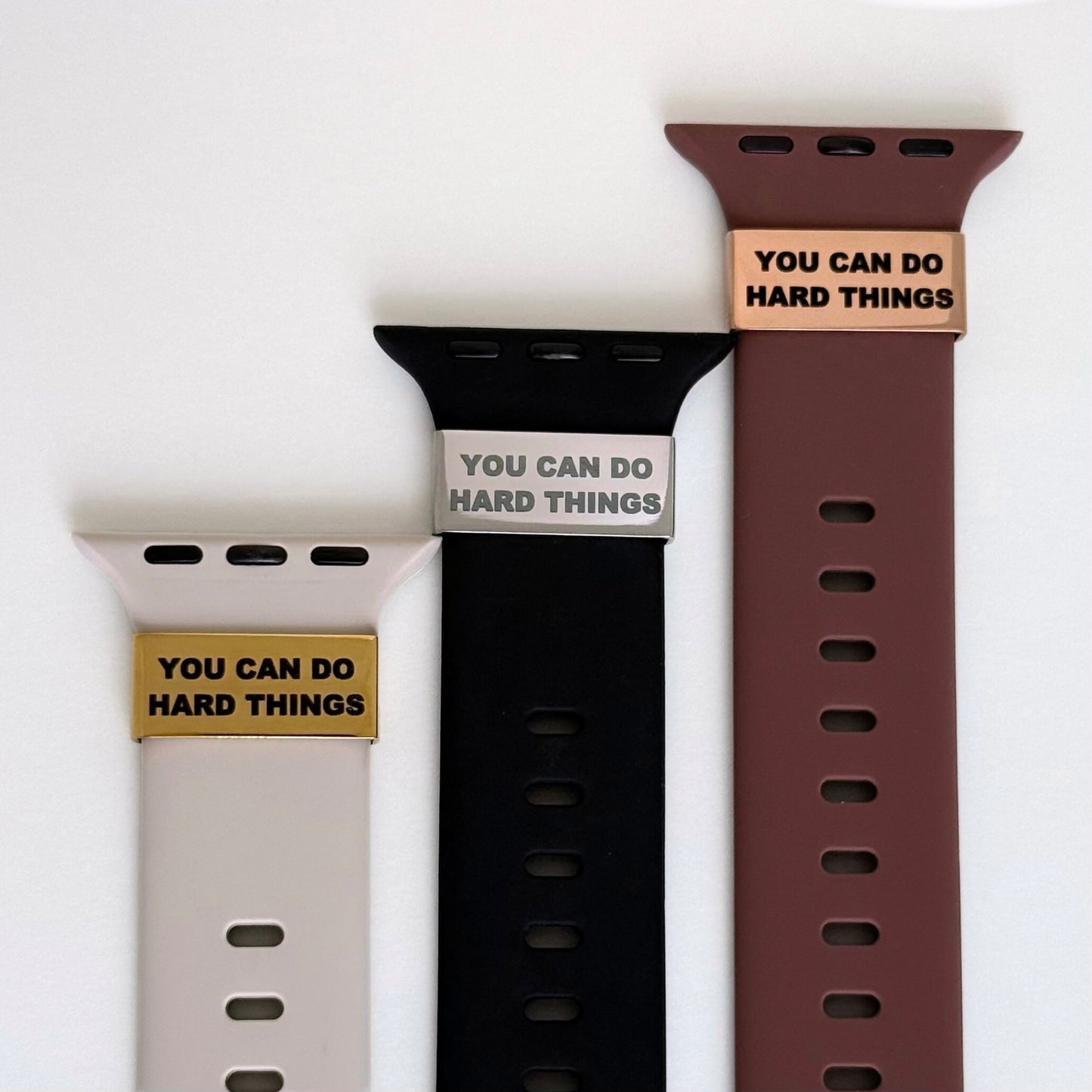 "You Can Do Hard Things" – Motivational Watch Tag