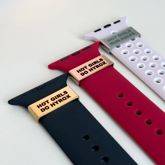 "Hot Girls Do HYROX" – Fitness Motivation Watch Tag