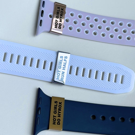 "Hot Girls Run Halfs" – Running Motivation Watch Tag