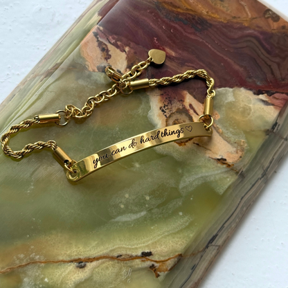 Unisex Personalised Bracelet - Custom Engraving