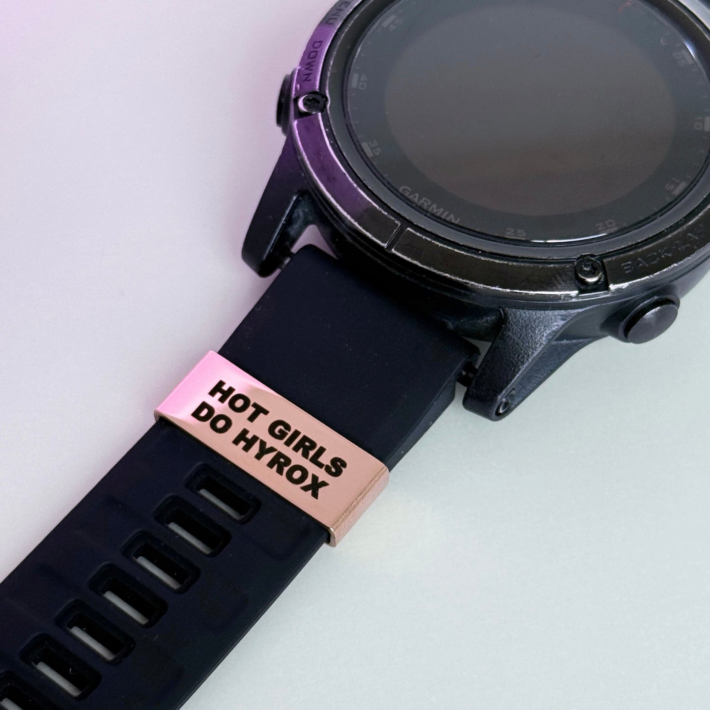 "Hot Girls Do HYROX" – Fitness Motivation Watch Tag